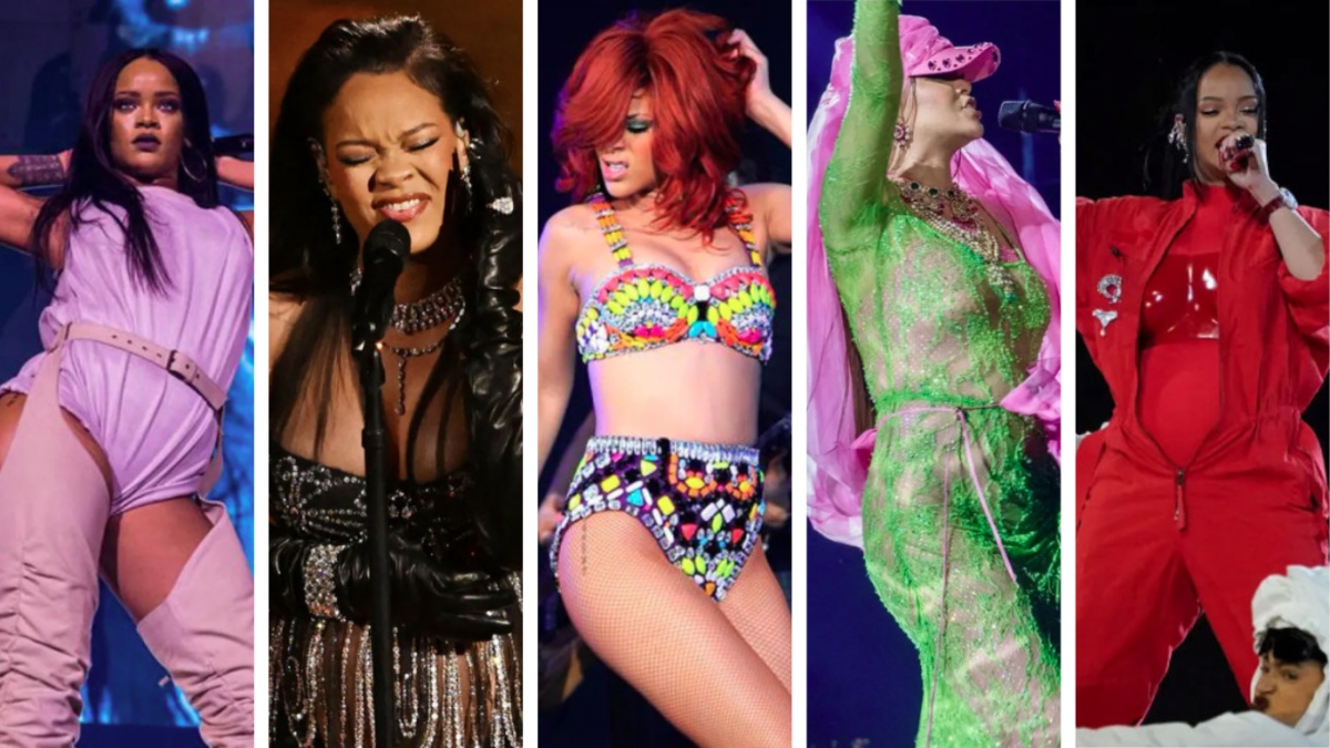 "Bỏng mắt" với những bộ trang phục biểu diễn của Rihanna